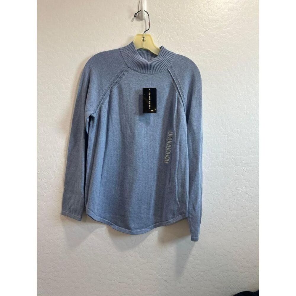 NWT long sleeve women's medium light blue 100% cotton sweater timeless‎ capsule